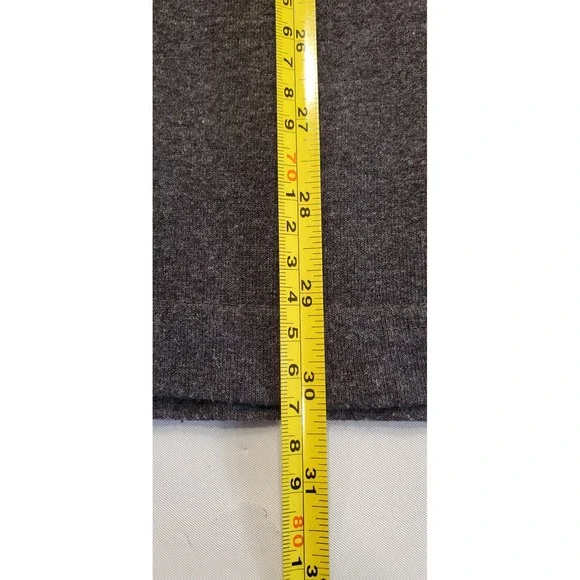 Carhartt Original Fit Dark Gray Heather Long Sleeve T Shirt Men's XL Orange Logo - Picture 4 of 5